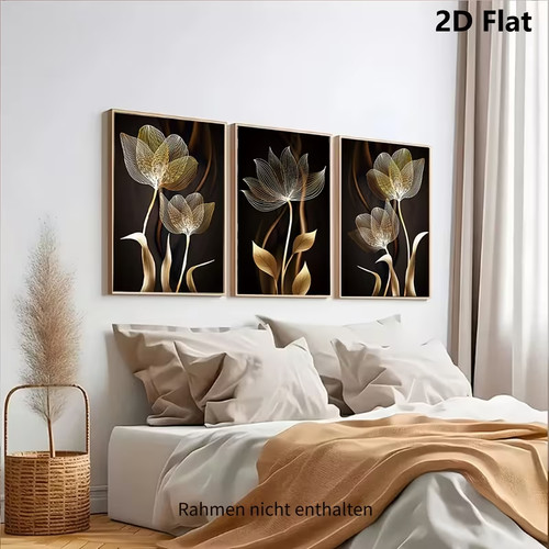 3er leinwandbild pusteblume - 3er,