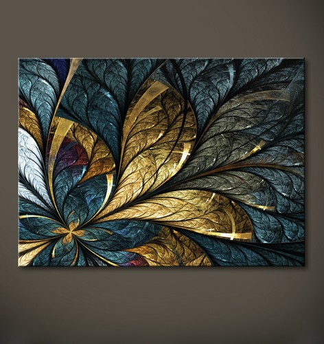 Blattgold abstrakt leinwand - blattgold,