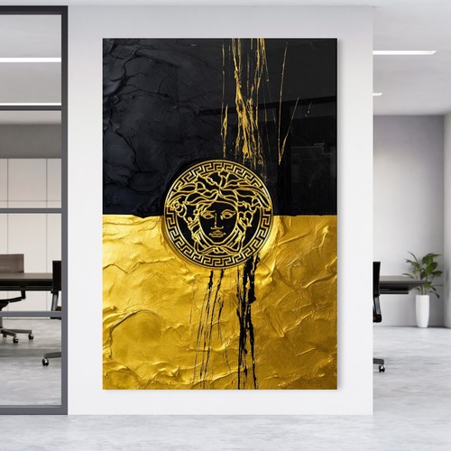 Wandbild luxusmarke schwarz - luxusmarke, in