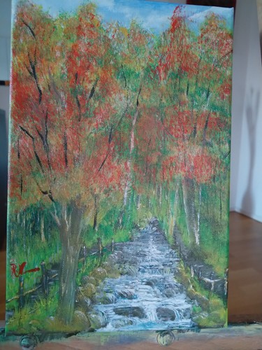 Acrylgemälde bild herbst - bild,