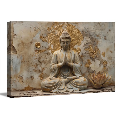 Bilder leinwand buddha - leinwand, gold