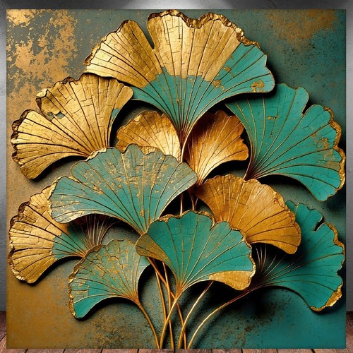 Leinwand bild xxl gingko - leinwand,