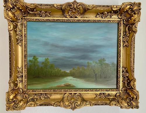 ölgemälde landschaft mit - Ölgemälde,