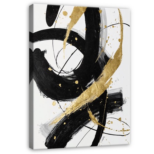 Leinwand bilder gold abstrakt - gold,