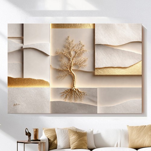 Lebensbaum leinwandbild xxl - lebensbaum,