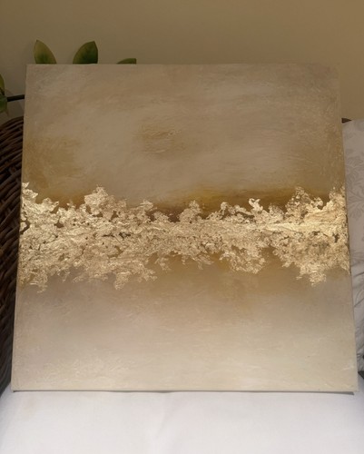 Acrylbild mit blattgold auf - blattgold,