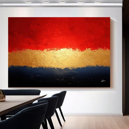 Leinwandbild xxl rot gold - xxl,