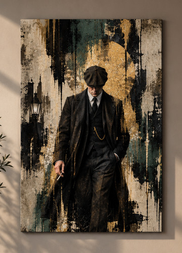 Vintage gentleman leinwandbild - vintage,