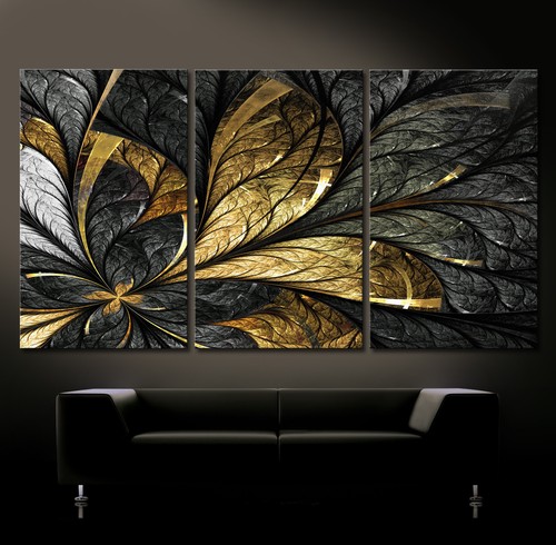 Blattgold abstrakt leinwand - blattgold,