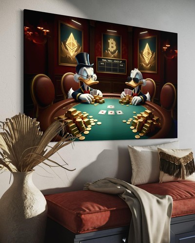 Dagobert duck leinwand - dagobert, bild
