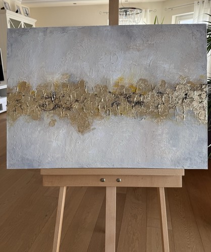 Acrylbild mit blattgold auf - mit,